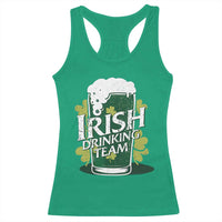 Funny St Patrick's Day Irish Beer Drinking Racerback Tank Top Irish Drinking Team Green Beer Shamrock