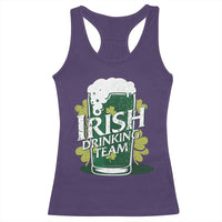 Funny St Patrick's Day Irish Beer Drinking Racerback Tank Top Irish Drinking Team Green Beer Shamrock