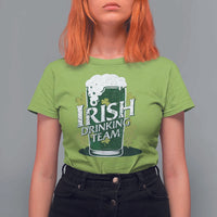 Funny St Patrick's Day Irish Beer Drinking T Shirt For Women Irish Drinking Team Green Beer Shamrock