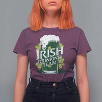 Funny St Patrick's Day Irish Beer Drinking T Shirt For Women Irish Drinking Team Green Beer Shamrock
