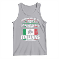 Funny St Patrick's Day Italian Tank Top Everyone Is A Little Irish On St Patrick's Day