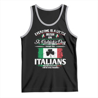 Funny St Patrick's Day Italian Tank Top Everyone Is A Little Irish On St Patrick's Day