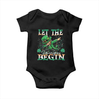 Funny Let The Shenanigans Begin Baby Onesie Dabbing Leprechaun St Patrick's Day