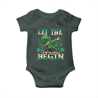 Funny Let The Shenanigans Begin Baby Onesie Dabbing Leprechaun St Patrick's Day