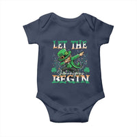 Funny Let The Shenanigans Begin Baby Onesie Dabbing Leprechaun St Patrick's Day