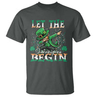 Funny Let The Shenanigans Begin T Shirt Dabbing Leprechaun St Patrick's Day