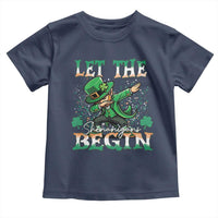 Funny Let The Shenanigans Begin Toddler T Shirt Dabbing Leprechaun St Patrick's Day