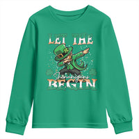 Funny Let The Shenanigans Begin Youth Sweatshirt Dabbing Leprechaun St Patrick's Day