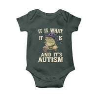 Funny It Is What It Is And It's Autism Baby Onesie Meme Autism Awareness Frog
