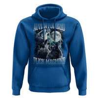 Funny Autism Powered Fuck Machine Hoodie Autism Quote Alpha Wolf