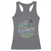 Funny Autism Mama Life Racerback Tank Top Some Days I Rock It Some Days It Rock Me Autism Awareness