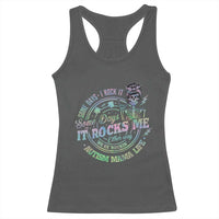 Funny Autism Mama Life Racerback Tank Top Some Days I Rock It Some Days It Rock Me Autism Awareness