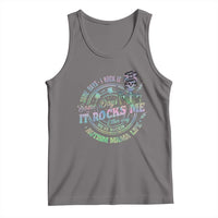 Funny Autism Mama Life Tank Top Some Days I Rock It Some Days It Rock Me Autism Awareness