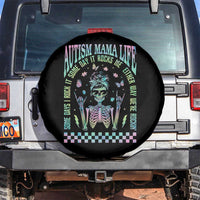 Funny Autism Mama Life Spare Tire Cover Some Days I Rock It Some Days It Rock Me Autism Awareness Skeleton