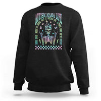 Funny Autism Mama Life Sweatshirt Some Days I Rock It Some Days It Rock Me Autism Awareness Skeleton