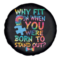 Funny Autism Awareness Spare Tire Cover Why Fit In When You Were Born To Stand Out Puzzle