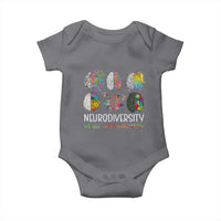 Neurodiversity We All Think Differently Baby Onesie Brain Autism Awareness ASD ADHD