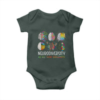 Neurodiversity We All Think Differently Baby Onesie Brain Autism Awareness ASD ADHD