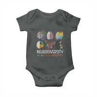 Neurodiversity We All Think Differently Baby Onesie Brain Autism Awareness ASD ADHD