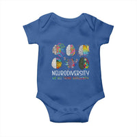 Neurodiversity We All Think Differently Baby Onesie Brain Autism Awareness ASD ADHD