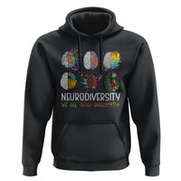 Neurodiversity We All Think Differently Hoodie Brain Autism Awareness ASD ADHD