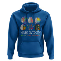 Neurodiversity We All Think Differently Hoodie Brain Autism Awareness ASD ADHD