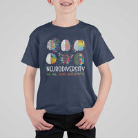 Neurodiversity We All Think Differently T Shirt For Kid Brain Autism Awareness ASD ADHD