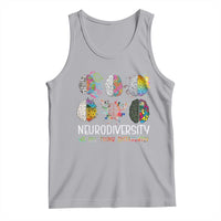 Neurodiversity We All Think Differently Tank Top Brain Autism Awareness ASD ADHD