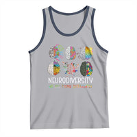 Neurodiversity We All Think Differently Tank Top Brain Autism Awareness ASD ADHD
