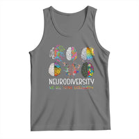Neurodiversity We All Think Differently Tank Top Brain Autism Awareness ASD ADHD