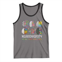 Neurodiversity We All Think Differently Tank Top Brain Autism Awareness ASD ADHD