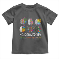 Neurodiversity We All Think Differently Toddler T Shirt Brain Autism Awareness ASD ADHD