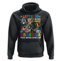 Autism Grandma Hoodie Autism Doesn't Come With A Manual It Comes With A Grandma