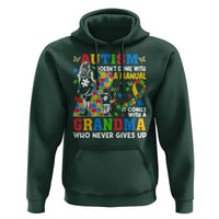 Autism Grandma Hoodie Autism Doesn't Come With A Manual It Comes With A Grandma