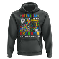 Autism Grandma Hoodie Autism Doesn't Come With A Manual It Comes With A Grandma