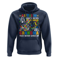 Autism Grandma Hoodie Autism Doesn't Come With A Manual It Comes With A Grandma