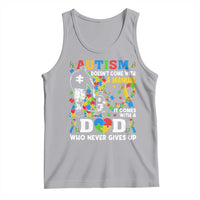 Autism Dad Tank Top Autism Doesn't Come With A Manual It Comes With A Dad