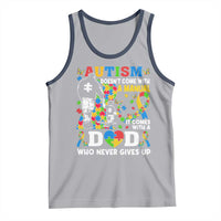 Autism Dad Tank Top Autism Doesn't Come With A Manual It Comes With A Dad