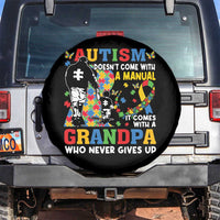 Autism Grandpa Spare Tire Cover Autism Doesn't Come With A Manual It Comes With A Grandpa