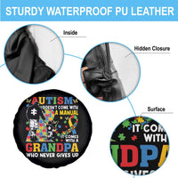 Autism Grandpa Spare Tire Cover Autism Doesn't Come With A Manual It Comes With A Grandpa