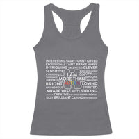 Autism Awareness Racerback Tank Top I Am More Than Autism Puzzle Piece