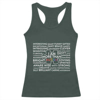 Autism Awareness Racerback Tank Top I Am More Than Autism Puzzle Piece
