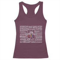 Autism Awareness Racerback Tank Top I Am More Than Autism Puzzle Piece
