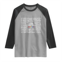 Autism Awareness Raglan Shirt I Am More Than Autism Puzzle Piece