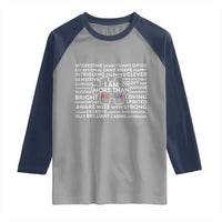 Autism Awareness Raglan Shirt I Am More Than Autism Puzzle Piece