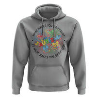 Funny Autism Awareness What Makes You Different Is What Makes You Beautiful Hoodie Coquette Puzzle