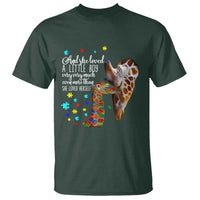 And She Loved A Little Boy Very Much Even More Than She Loved Herself T Shirt Autism Awareness Giraffes