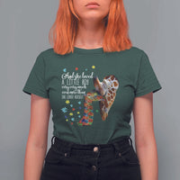 And She Loved A Little Boy Very Much Even More Than She Loved Herself T Shirt For Women Autism Awareness Giraffes