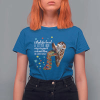 And She Loved A Little Boy Very Much Even More Than She Loved Herself T Shirt For Women Autism Awareness Giraffes
