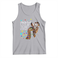 And She Loved A Little Boy Very Much Even More Than She Loved Herself Tank Top Autism Awareness Giraffes